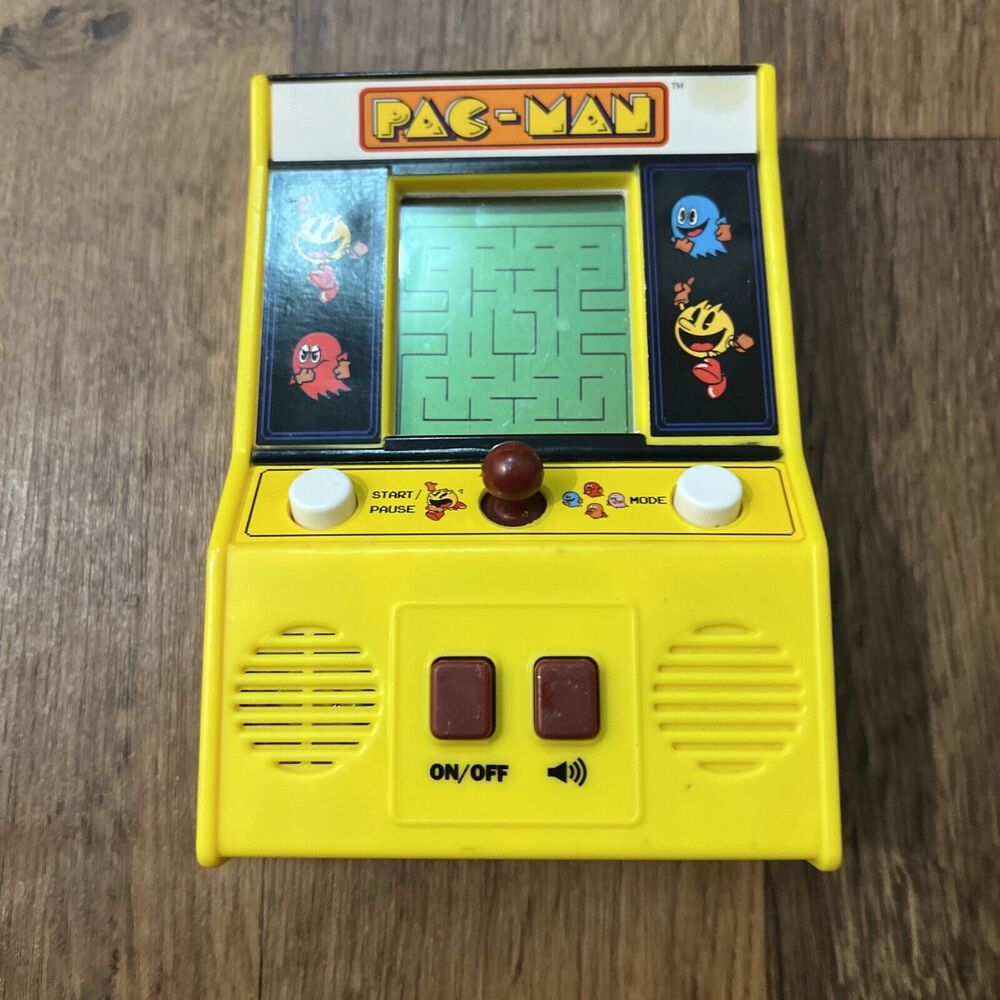 Pac Man Mini Arcade Game Bandai Namco Video Game Microconsole Works Small 6"